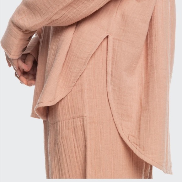 NWOT ROXY MORNING TIME LONG SLEEVE SHIRT SIZE L - Picture 5 of 8